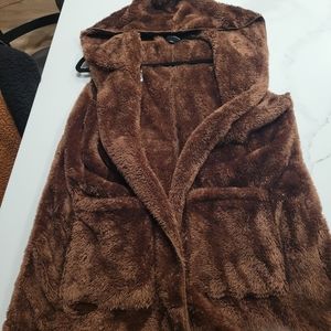 Chocolate Brown Faux Fur Vest